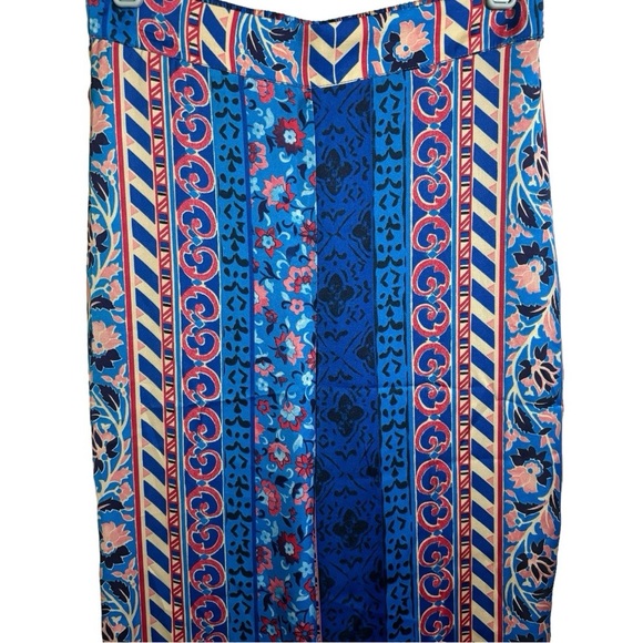 Zara Pants Satin Effect Boho Wide Leg Floral Print Pants Women’s Size XS - Picture 6 of 16